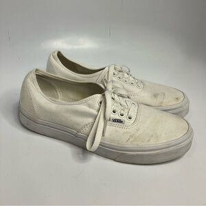 Vans sneakers all white unisex sizing